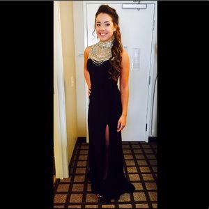 Sherri Hill Jeweled Collar Gown